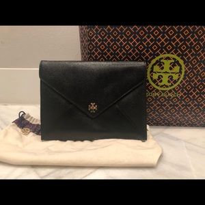 Tory Burch Black Envelope Clutch